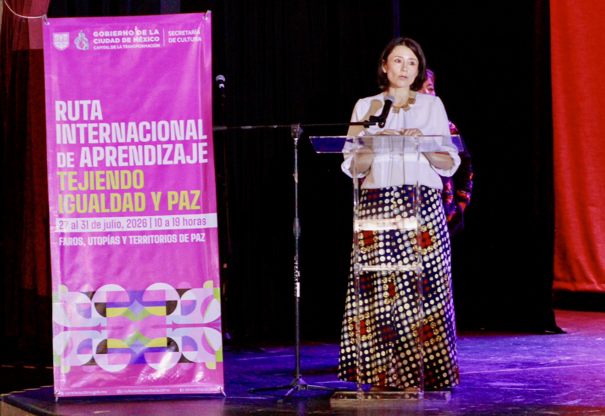 Apertura de la Ruta Internacional de Aprendizaje Tejiendo Igualdad y Paz.