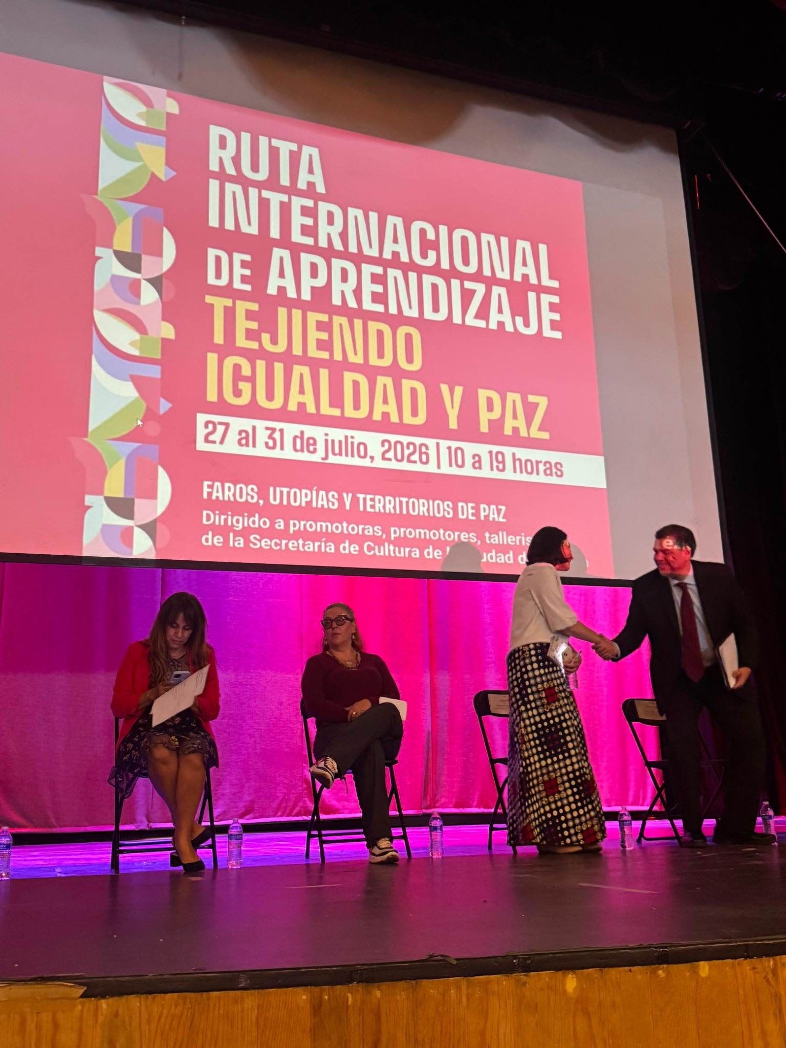 Participación de Camaleón de Urabá en la Ruta Internacional de Aprendizaje Tejiendo Igualdad y Paz.