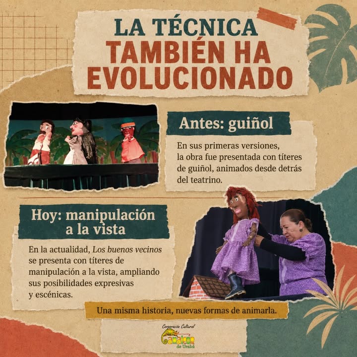 Los buenos vecinos: Un viaje cultural a través del teatro de títeres en Urabá